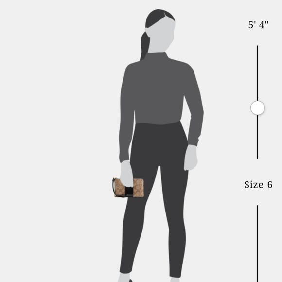 NWT Coach Corner Zip Wristlet In Signature Canvas - Picture 3 of 8